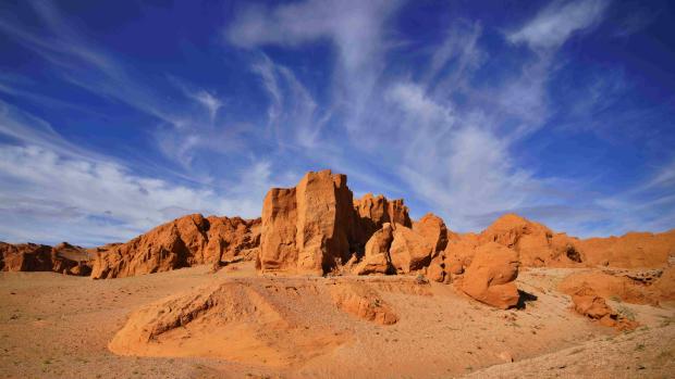 Planoucí útesy v Gobi. Foto: David Broda