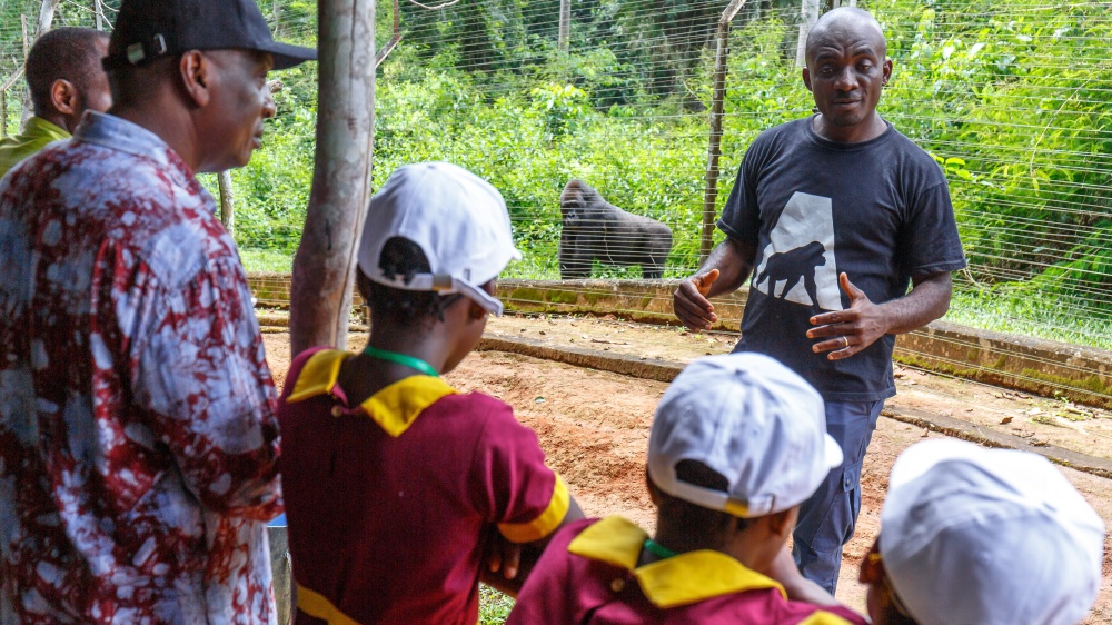 Program at the primate rescue station in Méfou. Photo: Khalil Baalbaki, Prague Zoo.