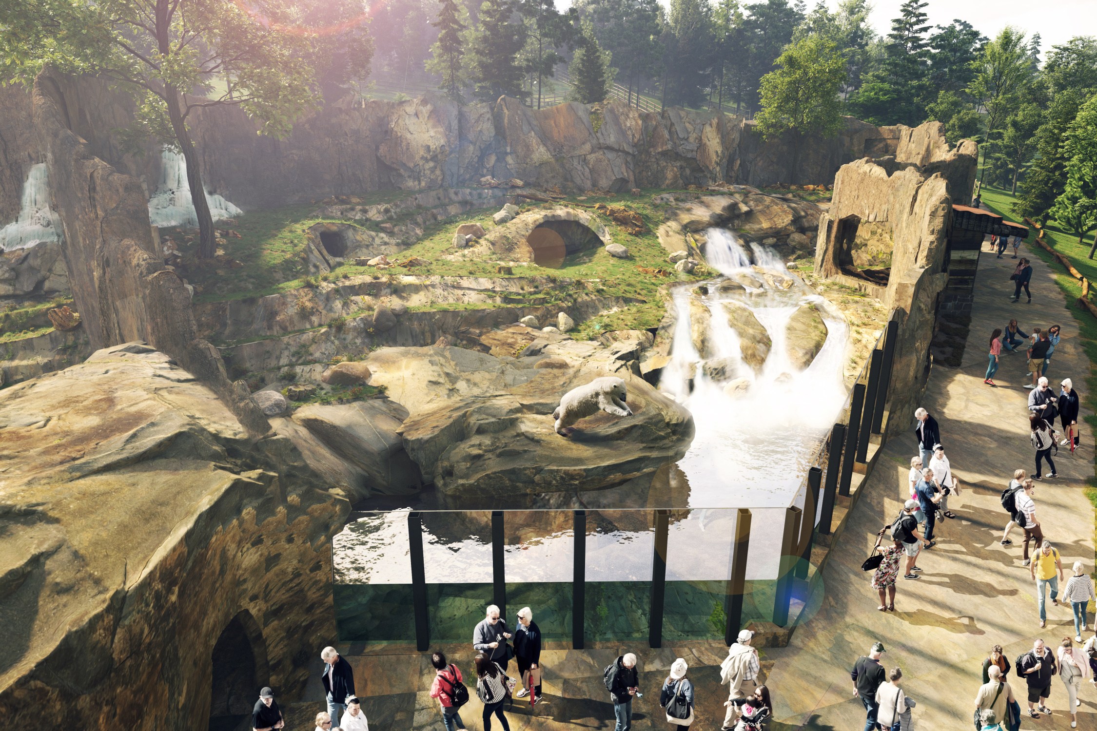 Visualization of the Arctic exhibition complex. Source Prague Zoo