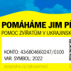 Sbírkové konto Zoo Praha na pomoc Ukrajině – český formát.